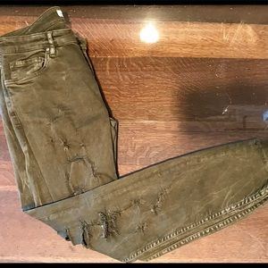 NEVER WORN ZARA premium denim ripped jeans